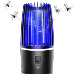 del Skadedjur & Insekter-IC Elektrisk Insektsfälla USB Laddningsbar Myggdödare med Nattlampa