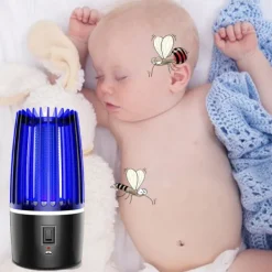 del Skadedjur & Insekter-IC Elektrisk Insektsfälla USB Laddningsbar Myggdödare med Nattlampa