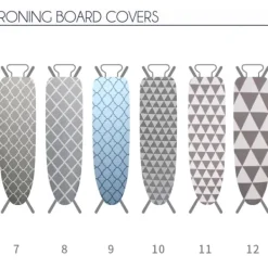 del Strykjärn-IC Hem Universal Silverbelagd Vadderad Strykbrädaöverdrag Hea 147*48cm