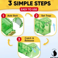 del Skadedjur & Insekter-IC inomhusmusfällor för hem Levande musfälla Fånga och släpp musfällor