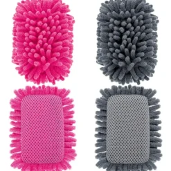 no brand Svampar & Dukar-IC 2-pack Mikrofiber Shag Whiteboard Suddgummi Tvättbar Mikrofiber Shag