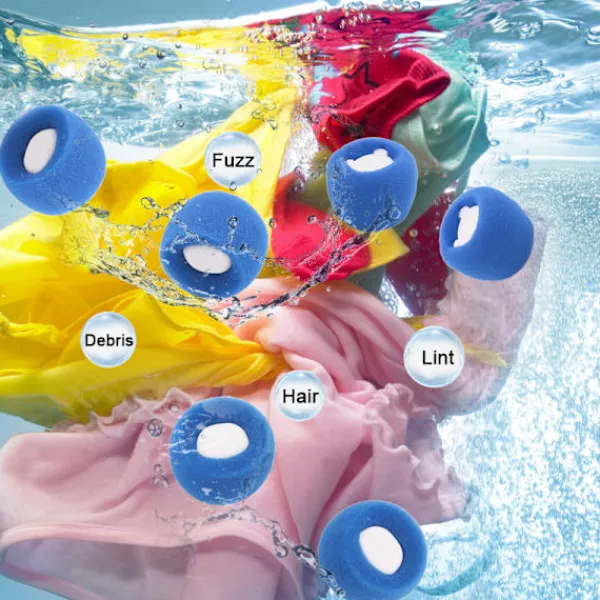 INF Tvättillbehör-Hårborttagningsboll för tvättmaskin 6 st