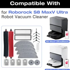 INF Dammsugare & Tillbehör-Tillbehör för Roborock S8 MaxV Ultra 19 delar
