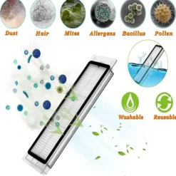 INF Dammsugare & Tillbehör-Tillbehör Xiaomi Roborock S5 Max/S50/S51/S55/S5/S60/S65/S6/S6 Pure/S6 MAXV 8 delar