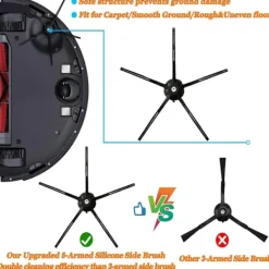 INF Dammsugare & Tillbehör-Tillbehör Xiaomi Roborock S5 Max/S50/S51/S55/S5/S60/S65/S6/S6 Pure/S6 MAXV 8 delar