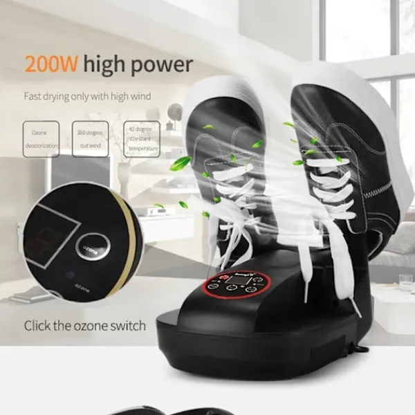Hommy Torktumlare-Intelligent Elektrisk Skor Torktumlare Sterilisering Anjon Ozon Sanitiser Teleskopisk Justerbar Deodorisering Torkningsmaskin