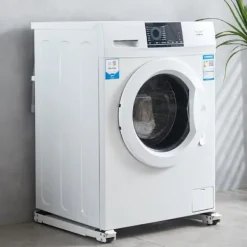 Tvättmaskiner-Justerbar möbelflyttare för tvättmaskin med mobil rullbas och broms - Grå