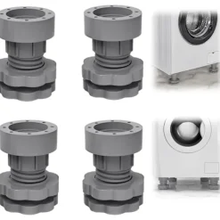 Tvättmaskiner-Justerbara Stötdämpare för Tvättmaskin 4 st Universal Vibrationsdämpare med Gummifötter för Tvättmaskiner och Torktumlare Halkskydd Nivelleringsfötter | Fyndiq