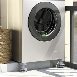 Tvättmaskiner-Justerbara Stötdämpare för Tvättmaskin 4 st Universal Vibrationsdämpare med Gummifötter för Tvättmaskiner och Torktumlare Halkskydd Nivelleringsfötter | Fyndiq