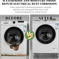 Tvättmaskiner-Justerbara Stötdämpare för Tvättmaskin 4 st Universal Vibrationsdämpare med Gummifötter för Tvättmaskiner och Torktumlare Halkskydd Nivelleringsfötter | Fyndiq