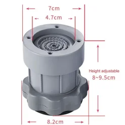 Tvättmaskiner-Justerbara vibrationsdämpande fotdynor för tvättmaskin med N