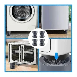 Tvättmaskiner-Justerbart tvättmaskinsstöd, antivibrationsfot för tvättmaskiner