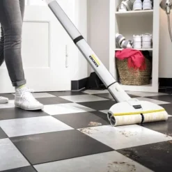 KARCHER Städmaskiner-EWM 2 - Trådlös el-mopp - Gör det möjligt att rengöra upp till 60 m² - För alla typer av hårda golv Gul
