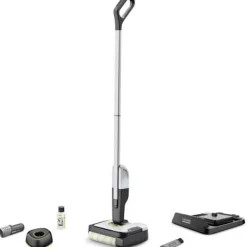 KARCHER Städmaskiner-FC 2-4 - Golvrengöring - Samlar upp torr och våt smuts i en enda passage - Parkeringsläge Grå och svart