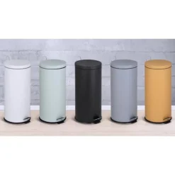 KITCHEN MOVE Soptunnor-KÖK MOVE Pedal Kitchen Bin URBAN 30L - Svart stål