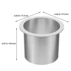 Archipelago Soptunnor-Köksbänk Sopnedkast Rostfritt Stål Rund Inbyggd Avfallsbehållare Nedkast Grommet - JA