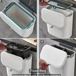 JIUSAIRUI Soptunnor-Kökssopor Vägghängande 7L