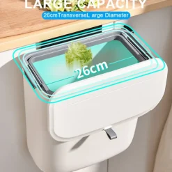 JIUSAIRUI Soptunnor-Kökssopor Vägghängande 7L