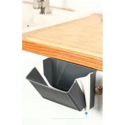 JIUSAIRUI Soptunnor-Köksväggmonterad hopfällbar papperskorg