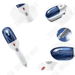 TECH DISCOUNT Ångtvättar-Klädesång - TD® - Bärbar fickmodell - Kompakt - Lätt att använda - Idealisk för kläder