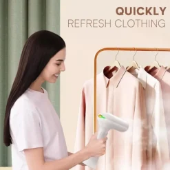 Ångtvättar-Klädångare, 30 g/min konstant ångutsläpp, 220 ml vattentank, 20 sek uppvärmningstid, bärbar ångare ångborste klädångare