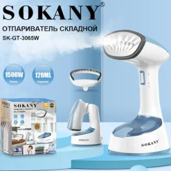 Ångtvättar-Klädångare, Klädångare för Hem, Kontor, Resor, Uppgraderad 400ML Stor Vattentank, Rynkremover