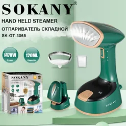 Ångtvättar-Klädångare, Klädångare för Hem, Kontor, Resor, Uppgraderad 400ML Stor Vattentank, Rynkremover