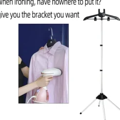 Ångtvättar-Klädångare Strykhandske och Handhållen klädångare klädställning, Grå, 24,1x15,2x3 cm