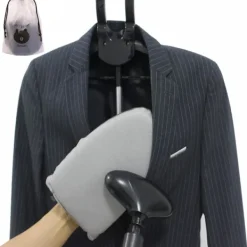 Ångtvättar-Klädångare Strykhandske och Handhållen klädångare klädställning, Grå, 24,1x15,2x3 cm