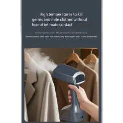 Ångtvättar-Klädångare 2500W, 3 I 1 350 ML Kapacitet (Lila)