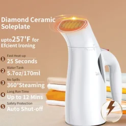 Ångtvättar-Klädångare 650W Handhållen med 170ML Vattentank