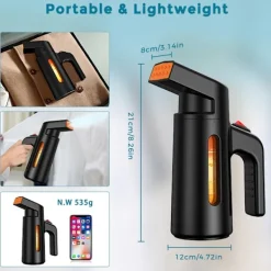 Ångtvättar-Klädångare 700W Handhållen Våt- och Torrbrytare