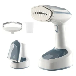 Ångtvättar-Klädångare 1300W, Vikbar Skrynkelborttagare för Kläder, 25 sek Snabb Uppvärmning (Grå-blå)