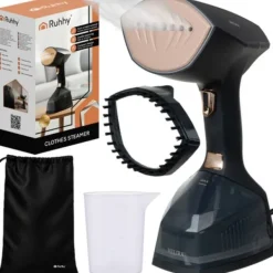 Ångtvättar-Klädsteamer 2000 W - Svart vertikal ångstrykare