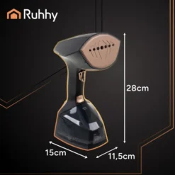Ångtvättar-Klädsteamer 2000 W - Svart vertikal ångstrykare
