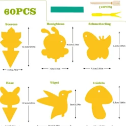 INF Skadedjur & Insekter-Klibbig fälla mot bananflugor och skadedjur på krukväxter 60-pack