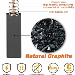 Tvättmaskiner-Kolborstar för elektrisk motor tvättmaskin 12,3 x 4,8 x 35 mm Motorkolborstar för Bosch Siemens 39 39S39L Serie 2 st