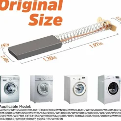 Tvättmaskiner-Kolborstar för elektrisk motor tvättmaskin 12,3 x 4,8 x 35 mm Motorkolborstar för Bosch Siemens 39 39S39L Serie 2 st