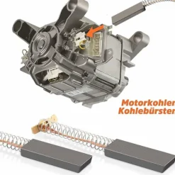 Tvättmaskiner-Kolborstar för elektrisk motor tvättmaskin 12,3 x 4,8 x 35 mm Motorkolborstar för Bosch Siemens 39 39S39L Serie 2 st