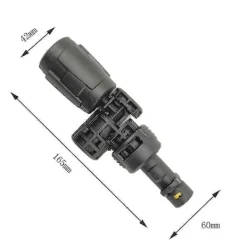 Högtryckstvättar-Kompatibel med Karcher Vario Power Jet Kort 360 VP 180 S Roterbart Högtrycksvattenmunstycke Kompatibel med K2 - K7 wit