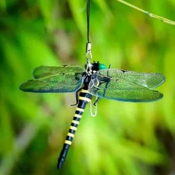 FMYSJ Skadedjur & Insekter-Konstgjorda realistiska falska trollsländor, flugavvisande tillbehör, för inomhus och utomhus (FMY) L