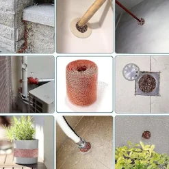 unbranded Skadedjur & Insekter-Kopparnät för gnagare - 100 % stickat kopparnät för skadedjursbekämpning (6 meter)