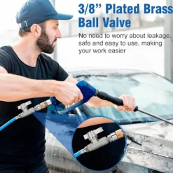 unbranded Högtryckstvättar-Korrosionsbeständiga kulventiler DN10 5000PSI för underhåll av högtryckstvättar