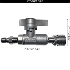 unbranded Högtryckstvättar-Korrosionsbeständiga kulventiler DN10 5000PSI för underhåll av högtryckstvättar