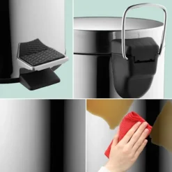 Northio Soptunnor-Kosmetikbehållare i rostfritt stål, 3 l