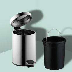 Northio Soptunnor-Kosmetikbehållare i rostfritt stål, 3 l