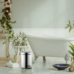 Northio Soptunnor-Kosmetikbehållare i rostfritt stål, 3 l