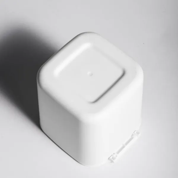 J-star Soptunnor-Kosmetisk Bin Swing Lock Bin Bord Bin Tärningar Vit