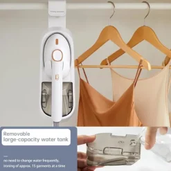 Ångtvättar-Kraftfull och mångsidig ånggenerator för hemmet, 1500W Stor stryksula, 400ml avtagbar vattentank