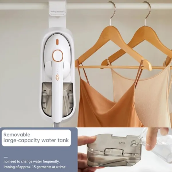 Ångtvättar-Kraftfull och mångsidig ånggenerator för hemmet, 1500W Stor stryksula, 400ml avtagbar vattentank
